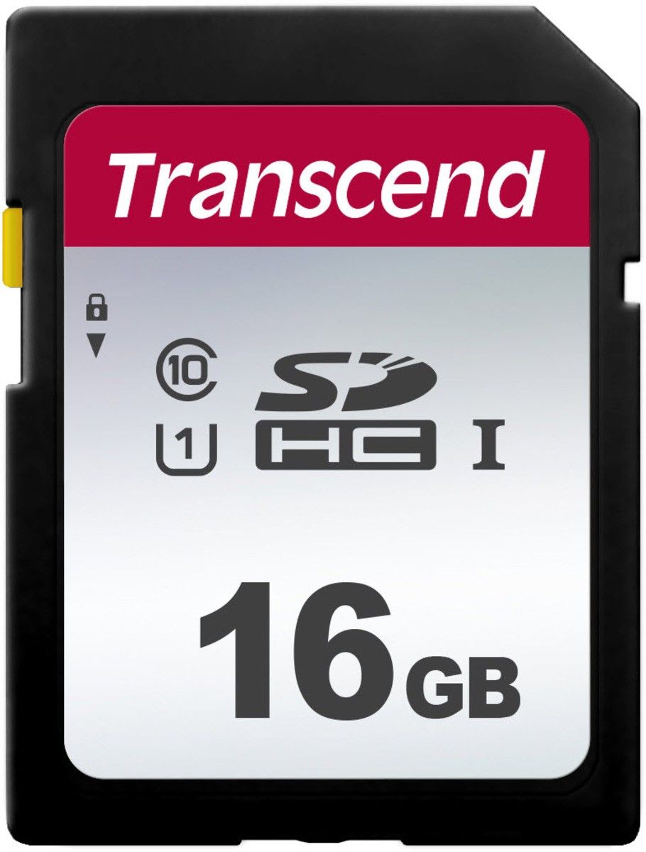 Tarjeta de memoria Transcend 300S 16GB UHS-I U1 / Clase 10 SDHC