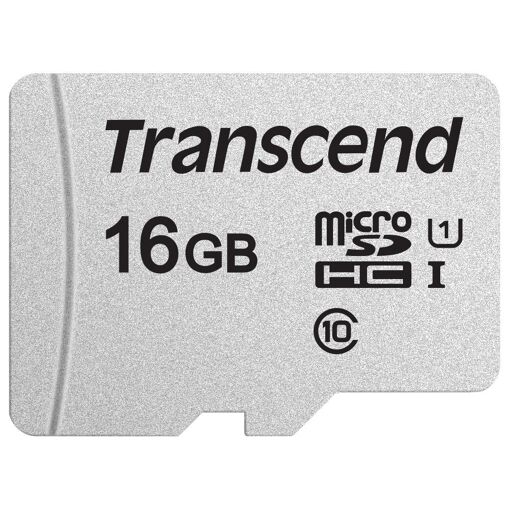 Transcend 300S - Flash Memory Card - 16GB - UHS-I U1 / Class10 - micro SDHC