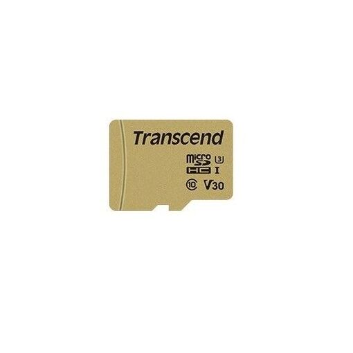 Transcend 500S 16GB MicroSDHC Card (with Adapter) - V30/UHS-I U3/Class 10