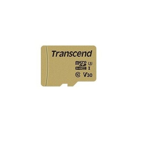 Transcend 500S 16GB MicroSDHC Card (with Adapter) - V30/UHS-I U3/Class 10