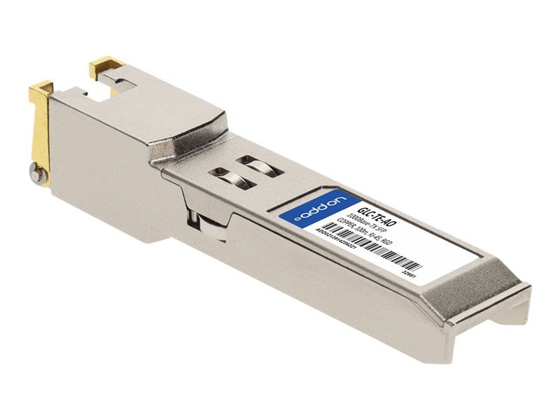 AddOn Networks Cisco GLC-TE Compatible SFP Transceiver - 1GbE, 1000Base-T, RJ-45, up to 100m