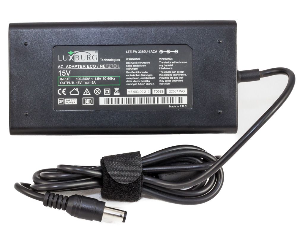 Adaptador de carga slim Luxburg® 75W Toshiba