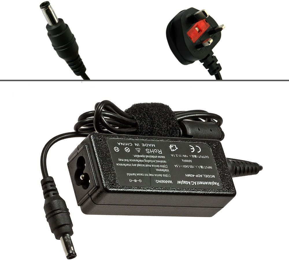 Samsung 40W Charger Adapter for N140, N150, N210, NC10, NC20, NB30 with Cable