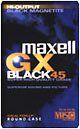 Maxell K7 45min GX Black VHS Tape