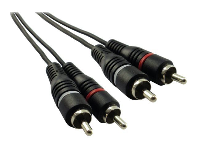 Cable de audio Schwaiger de alta calidad - 5 m, doble blindaje, negro