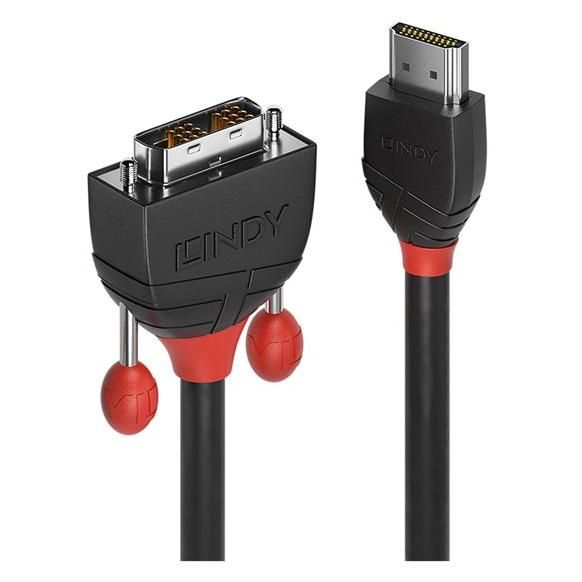 Lindy HDMI to DVI-D Adapter Cable - 3m - Shielded - Grey