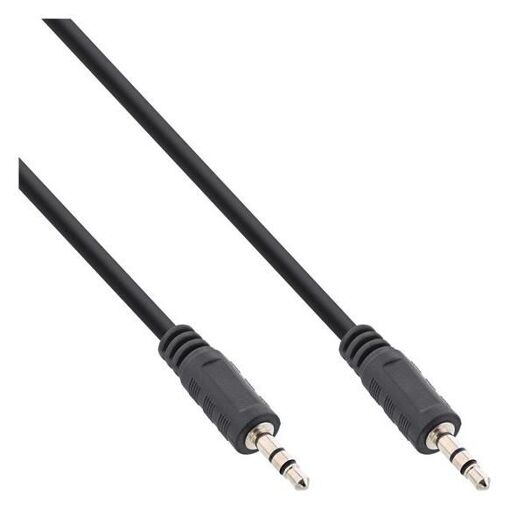 Câble audio INTOS Électronique InLine, 3,5 mm stéréo mâle à mâle, 1,2 m