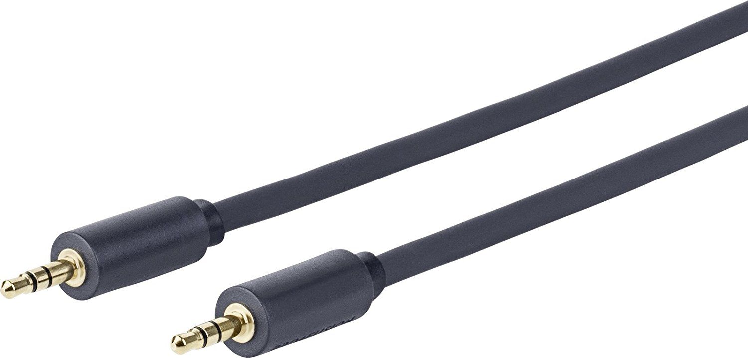 VivoLink Audio Cable - 25m Stereo Mini Jack to Stereo Mini Jack - Double Shielded - Black