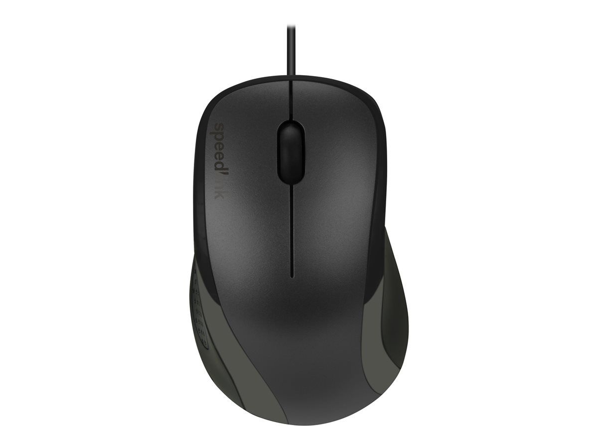 Jöllenbeck Kappa Mouse - Optical Wireles Mouse for Right-Handed Users, 3 Buttons, USB, Black
