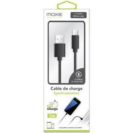 Moxie Micro USB Charge Cable 1m - Black