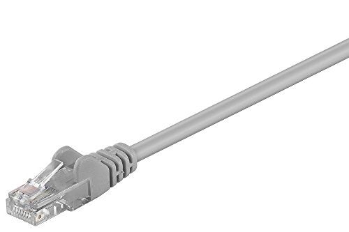Wentronic Network Cable - 1.5m, CAT 5e, UTP, RJ-45 Male to RJ-45 Male, Molded, No Hook, Grey