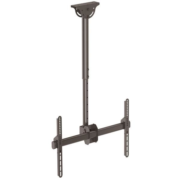 Support de télévision à écran plat Startech au plafond - Pôle court - Mouvement complet - Acier robuste - Support VESA pour les téléviseurs de 37 à 70 pouces (jusqu'à 110 lb/50 kg) - Pour plafonds inclinés ou droits