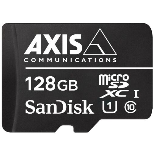 Axis Surveillance Flash Memory Card - 128GB UHS-I U1/Class 10 - MicroSDXC UHS-I - Black
