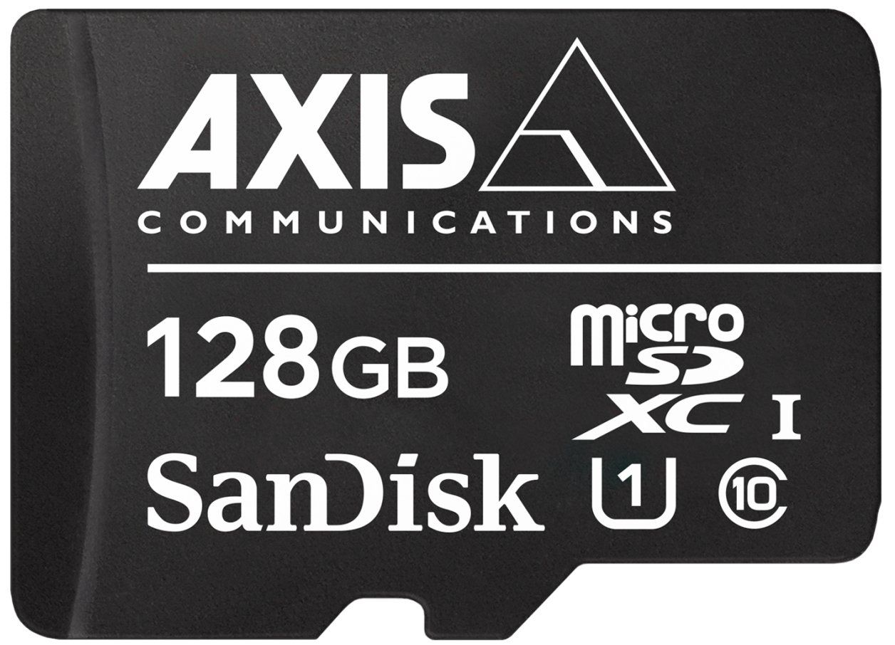 Tarjeta de memoria flash Axis Vigilancia - 128 GB UHS-I U1/Clase 10 - microSDXC UHS-I - Negro