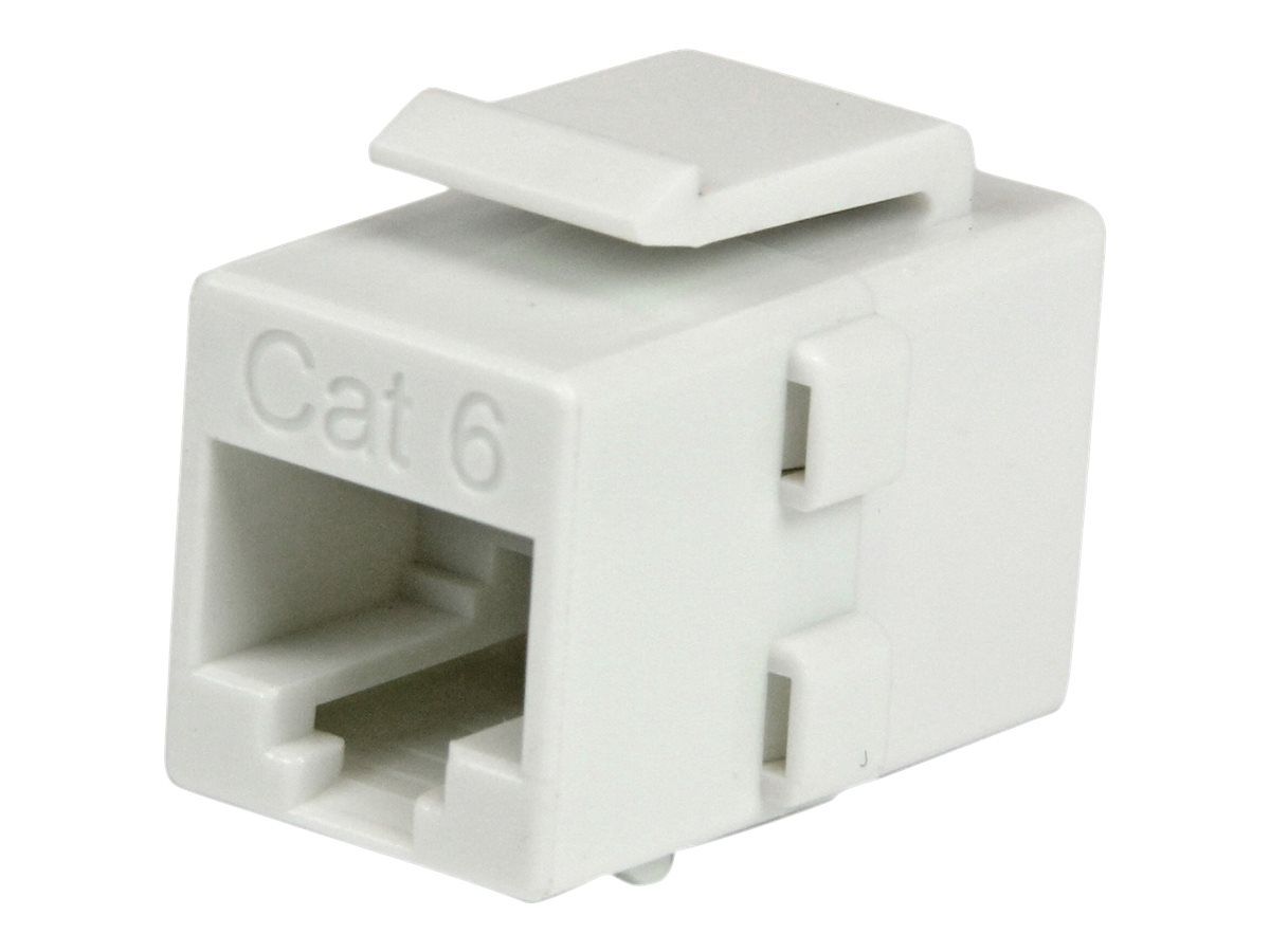 Conector de red StarTech.com Jack de tipo Keystone Cat6 F/F, blanco