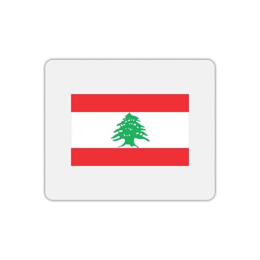 Mygoodprice Rectangle Mouse Pad - Lebanon Flag Print
