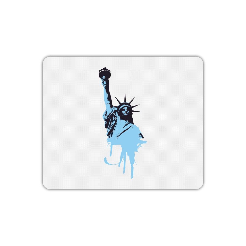 Mygoodprice Rectangle Mouse Pad - Blue Statue Print