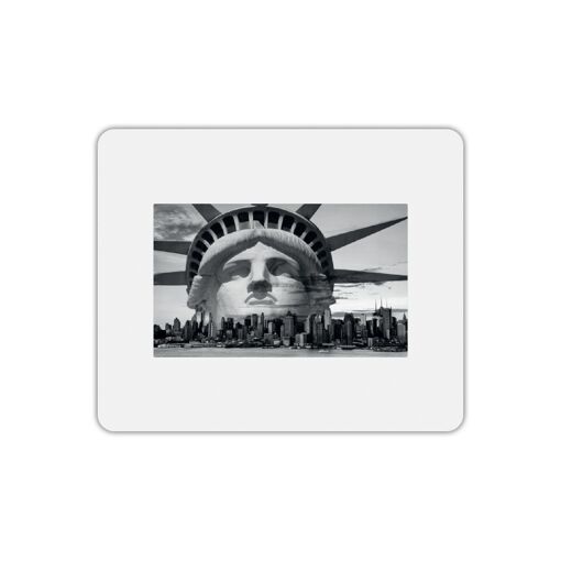 Mygoodprice Rectangle Mouse Pad - New York Statue Print