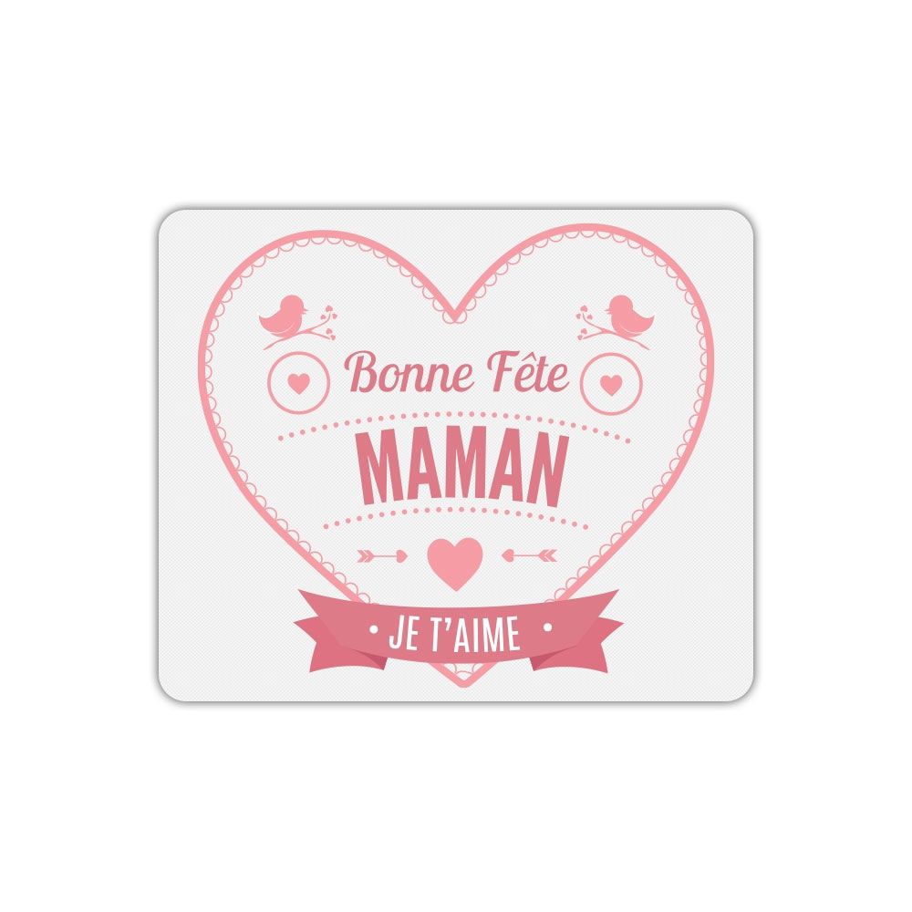 Mom's Day Heart Red Mouse Pad