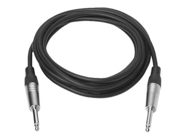 VivoLink Audio Cable - 5m, Mono Male to Mono Male, Shielded, Black
