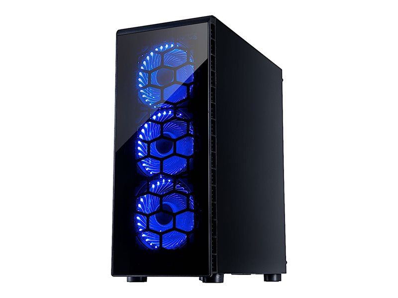 Inter-Tech CXC2 - Tour Case - ATX - Acrylic Side Panel - No Power Supply - USB/Audio