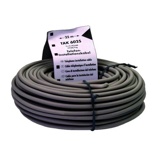 Schwaiger Phone Cable - 25m - Grey