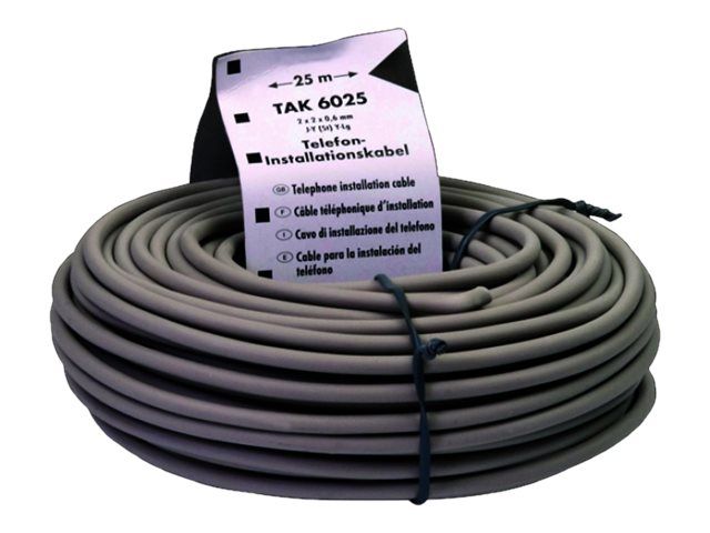 Schwaiger Phone Cable - 25m - Grey