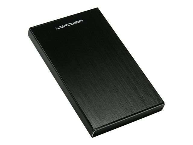 LC Power 2.5-Inch External Hard Drive Enclosure - SATA 6Gb/s, USB 3.1 Gen 2, Black