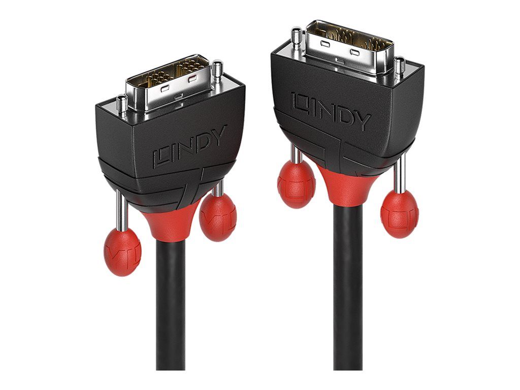 Lindy Black Line DVI Cable - 3m, Male to Male