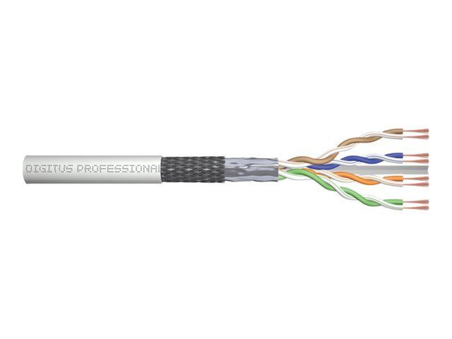Cable profesional Digitus CAT 6 sin halógeno - Gris