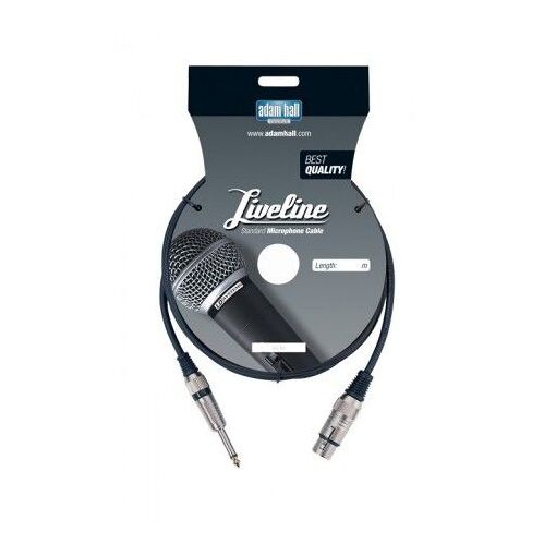 Cable Micro XLR hembra a Jack de 6,35 mm mono - 6 m (Adam Hall)