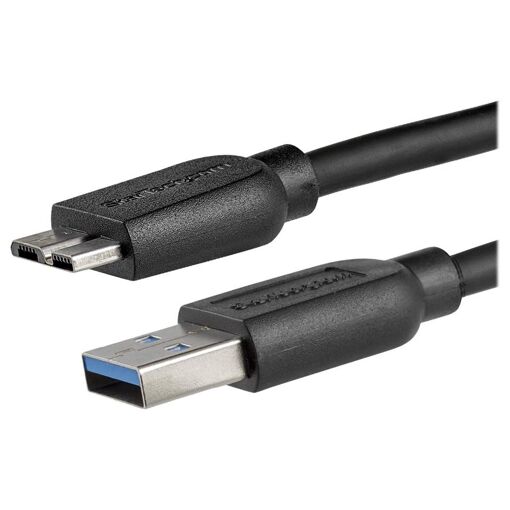 StarTech.com 2m SuperSpeed USB 3.0 Slim A to Micro B Cable