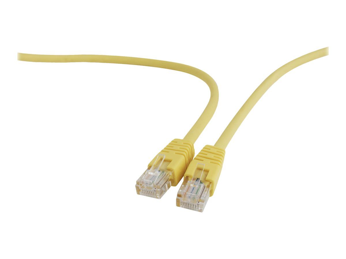 Gembird RJ-45 to RJ-45 UTP Cable - Cat 5e - Molded - Yellow