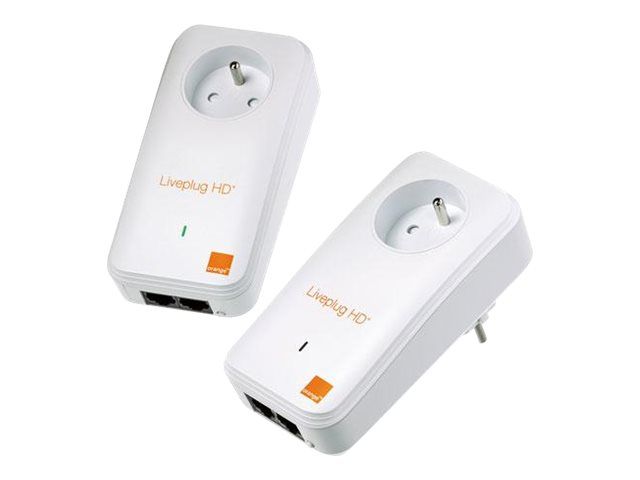 Orange Liveplug HD+ Duo - Adapter - HomePlug 1.0 (Pack of 2)