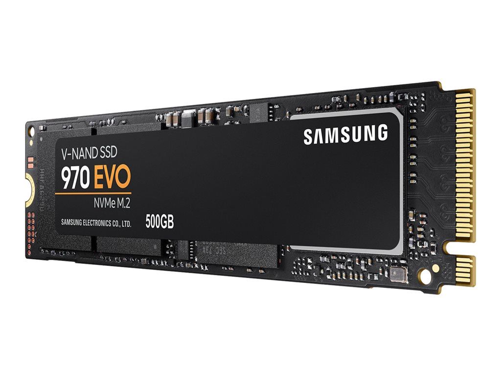 Samsung 970 EVO MZ-V7E500BW - 500GB SSD - Encrypted - Internal - M.2 2280 - PCIe 3.0 x4 (NVMe) - AES 256-bit Encryption - TCG Opal 2.0