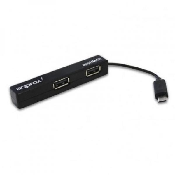 Approx APPHM4B 480 Mbit/s Black Hub & Adapter