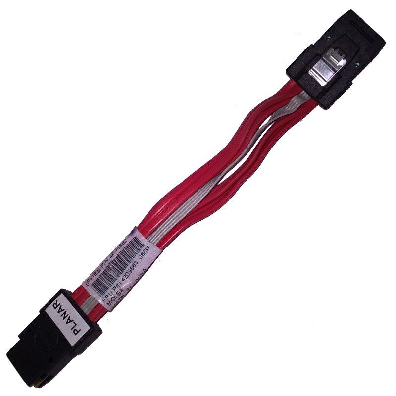 IBM SAS Adapter Cable (42D9862/FRU 42D9863) - 16cm, Compatible with IBM X3755 Series Servers