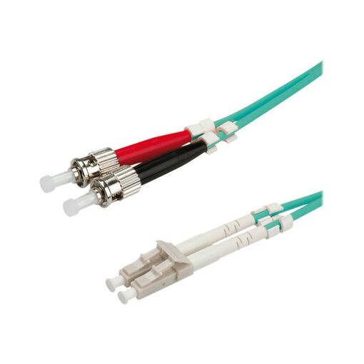 Cable de fibra óptica Secomp OM3 multimodo, 3 m, LC a ST, 50/125 micrones