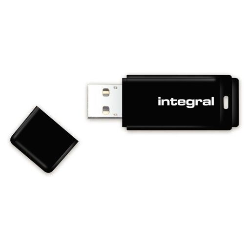 Integral USB Flash Drive - 64GB - USB 2.0 - Black