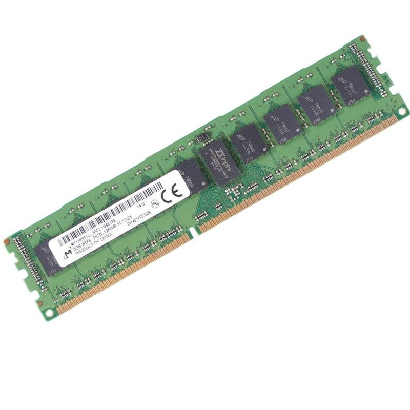 Module de mémoire Micron ECC enregistré DDR3 de 8 Go (MT18KSF1G72PDZ-1G6E1FE)