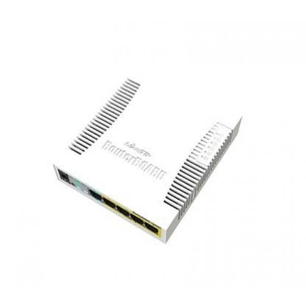 Mikrotik RouterBOARD RB260GSP - Switch - Managed - 1x 10/100/1000 (PoE) + 4x 10/100/1000 (PoE Passthrough) + 1x SFP