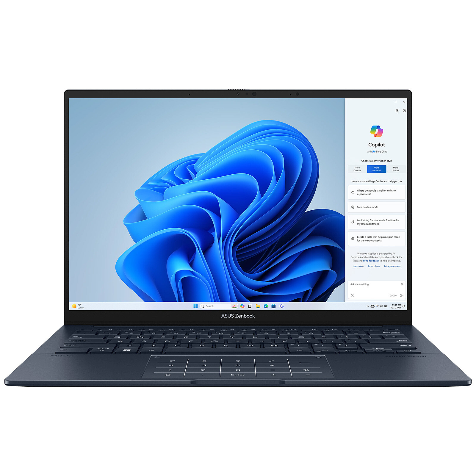Portátil ASUS Zenbook 14 OLED UX3405CA-ST763W