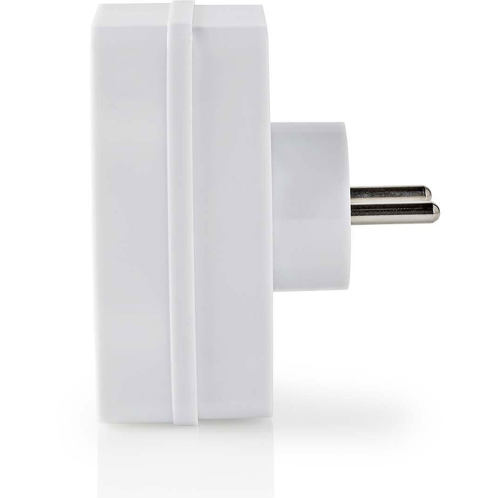 Nedis 2-socket wall-mounted power strip (White)