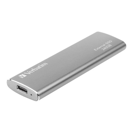Verbatim Vx500 - 240GB SSD - Portable External Drive - USB-C - Stellar Gray