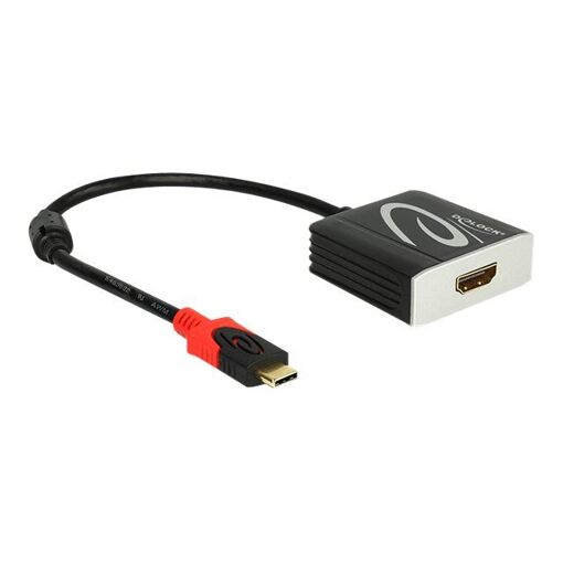 Delock External Video Adapter - RTD2171U - USB-C to HDMI - Black