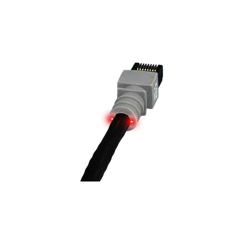 PatchSee Class6Patch - RJ-45 Male to RJ-45 Male Connector Cable - 4.9m - UTP - CAT 6 - Luminescent - Black