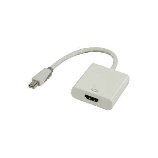Adaptateur vidéo Bandridge - Mini DisplayPort mâle vers HDMI femelle - 20 cm - Triple blindé - Blanc