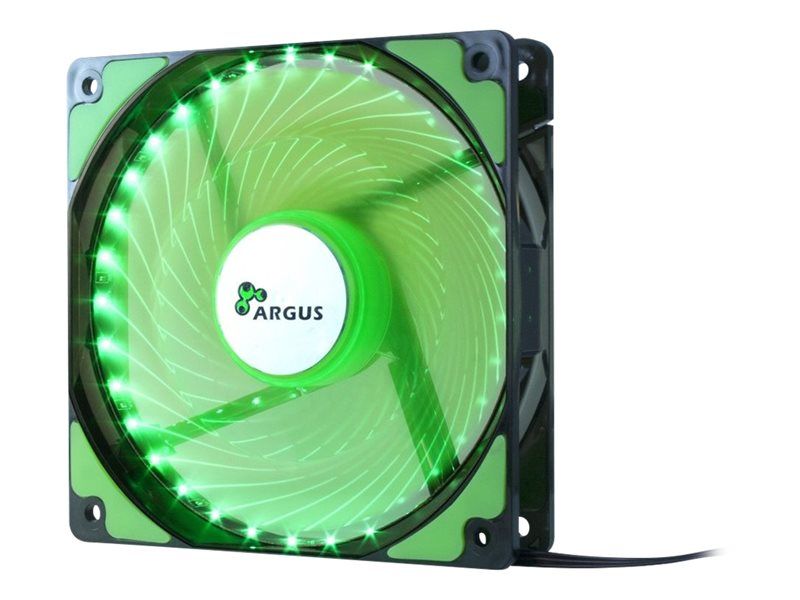 Inter-Tech Elektronik Handels L-12025 Fan - 120mm Chassis - Green