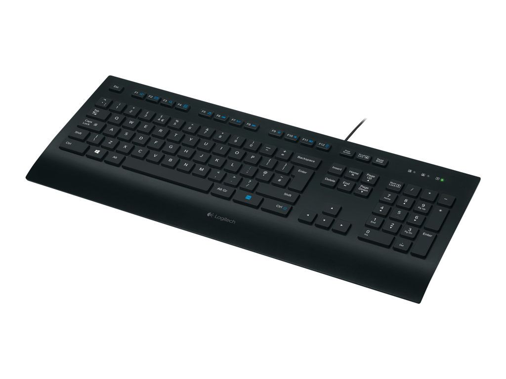 Logitech K280e Keyboard - USB - German - Black