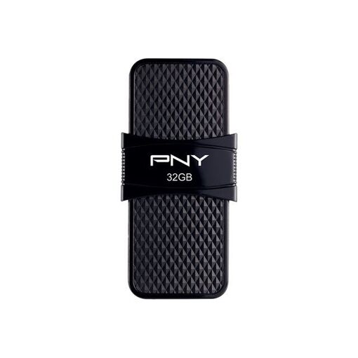 PNY Duo-Link On-the-Go USB Flash Drive - 32GB - USB 3.1/Micro USB